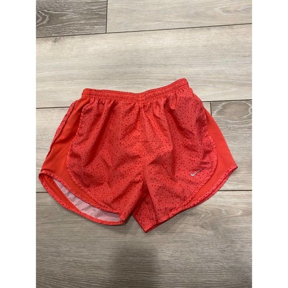 Nike Peach Geometrical Running Shorts - Picture 1 of 3